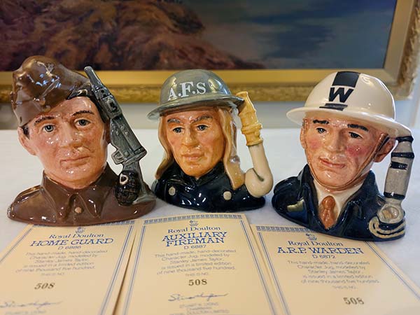 D6886_D6887_D6872_home_guard_auxiliary_fireman_ARP_Warden-doulton_character_jug-1990