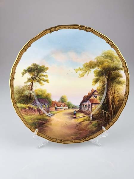 Royal Worcester Cottage Plate Welford on Avon