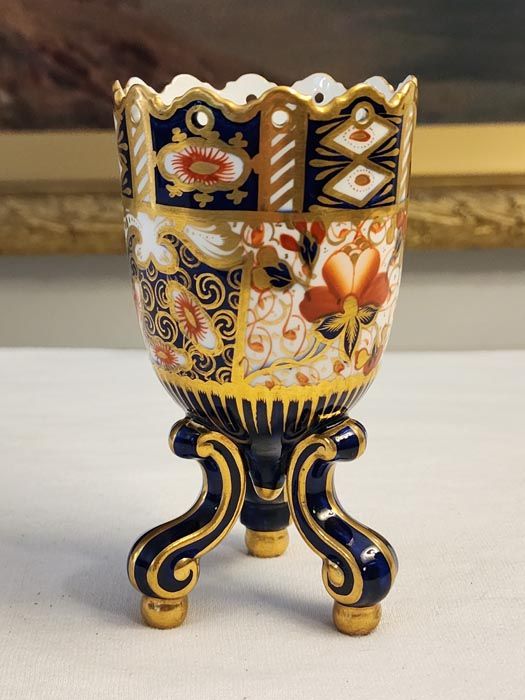 Three legged Imari vase