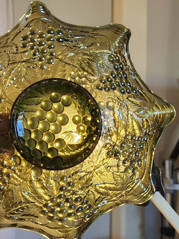Carnival Glass: Carnival Glass Helios Grapes