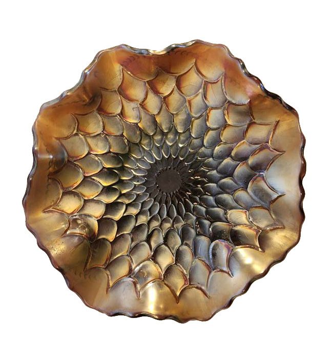 Carnival Glass: Carnival Glass Bowl Persian Medallion