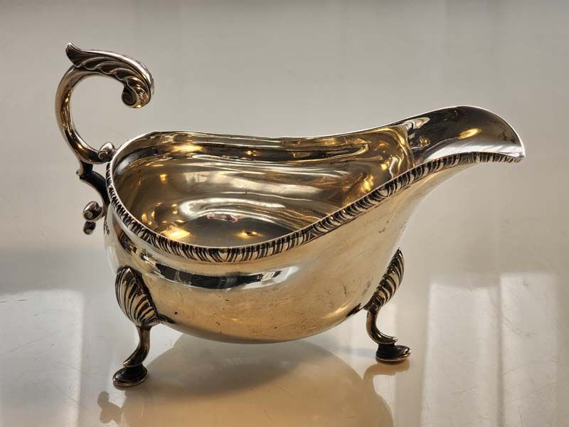 Sterling Silver Gravel Boat &lt;br/&gt;Sheffield 1917