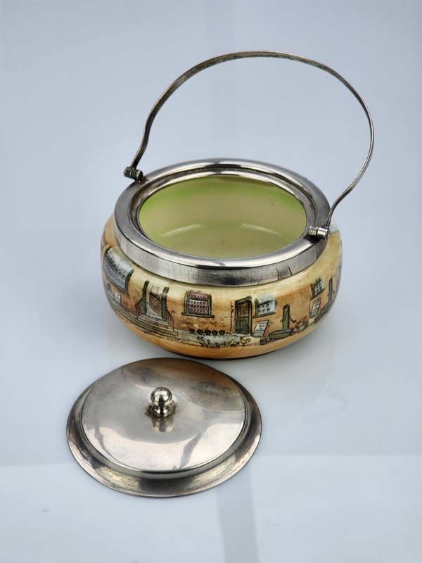 Dickensware: Royal Doulton Mr Micawber lidded bowl