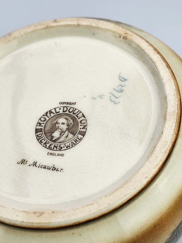 Dickensware: Royal Doulton Mr Micawber lidded bowl