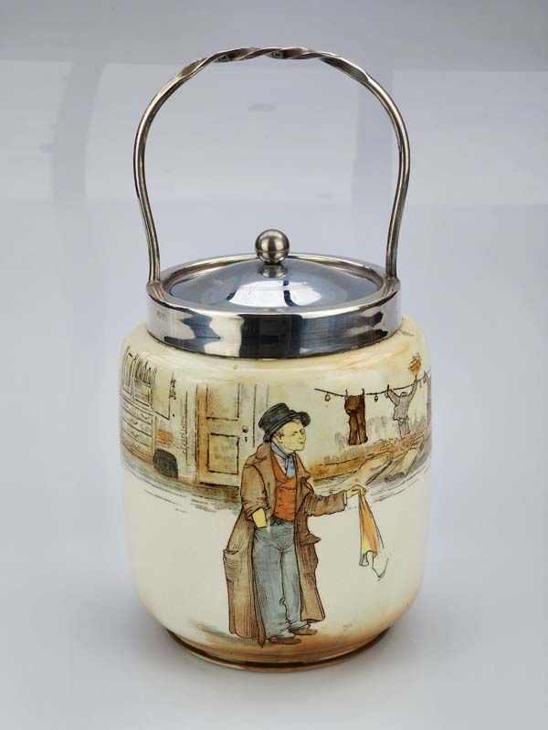 Doulton Dickensware biscuit barrel - Artful Dodger