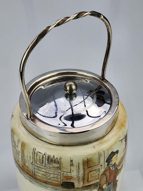 Dickensware: Royal Doulton Artful Dodger biscuit barrel