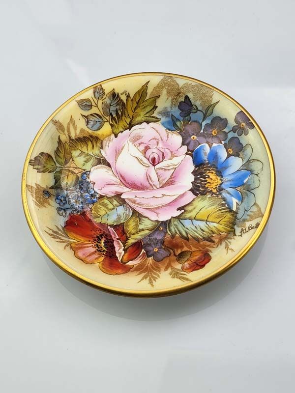 Aynsley Cabbage Rose Signed