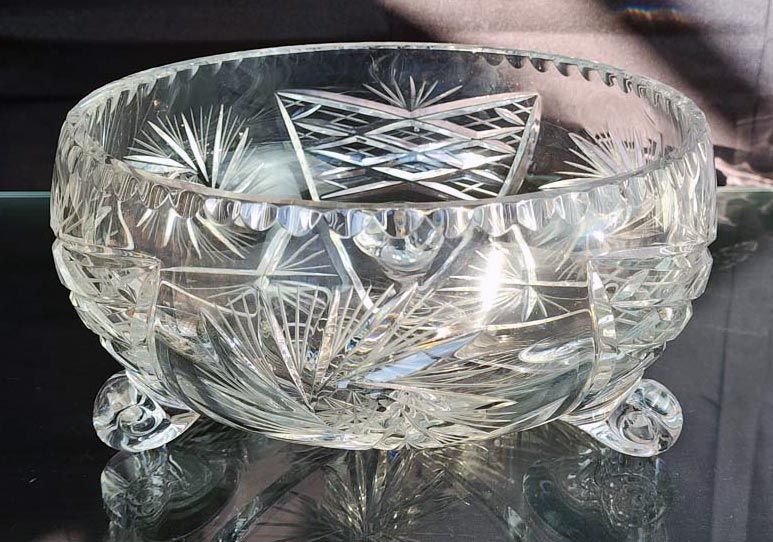 Large crystal bowl