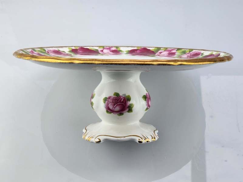 Royal Albert, Old English Rose Pedestal Tazza