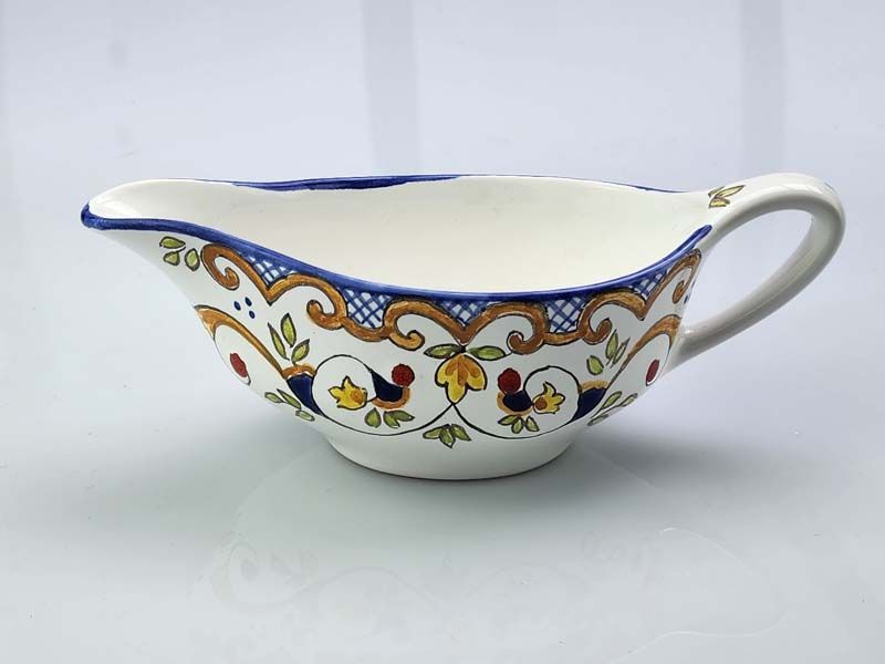 China & Ceramics: Razeto Chile Grave Boat - Vines