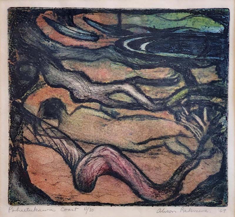 Alison Pickmere Print - Pohutukawa Coast