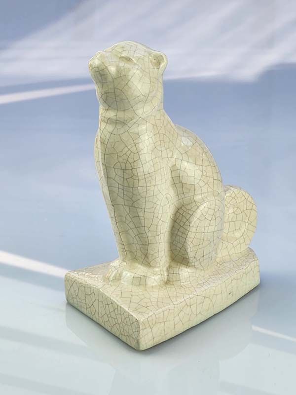 Belgium Art Deco Ceramic Cat