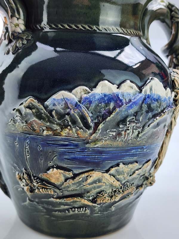 - Signed studio pottery: Dovedale pottery large vase