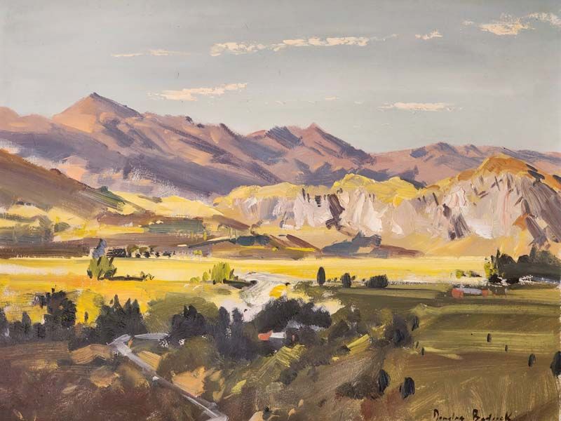 Douglas Badcock - Evening Light, Early Autumn, Coronet Peak.