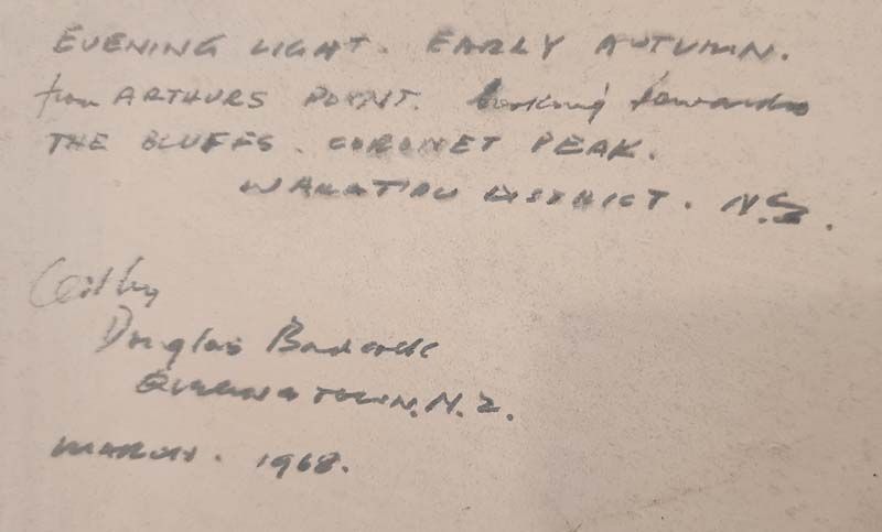 New Zealand Art: Douglas Badcock - Coronet Peak