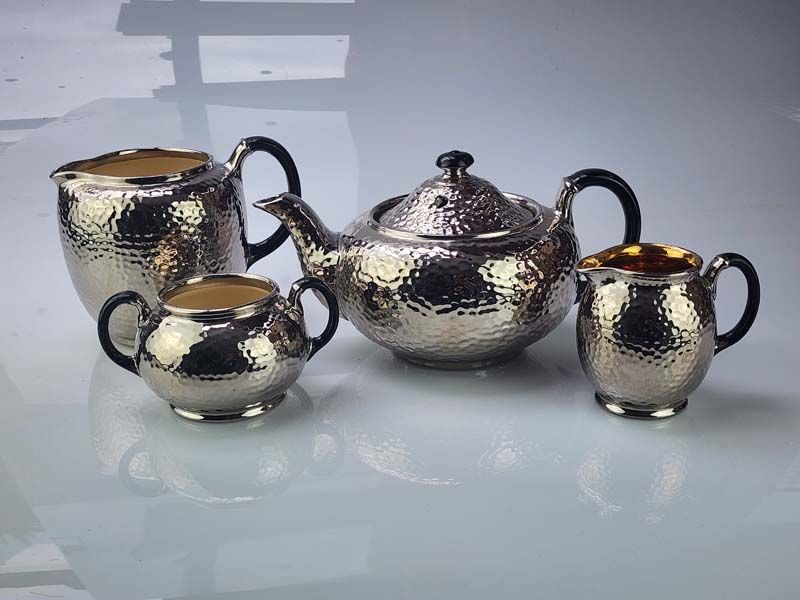 China & Ceramics: Old Pewter Teaset