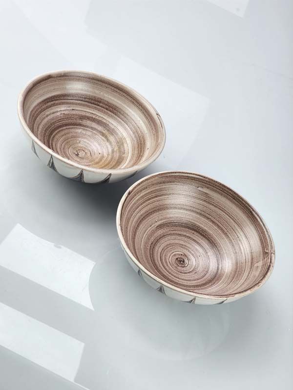 NZ Pottery: Hanmer pottery bowls (pair)