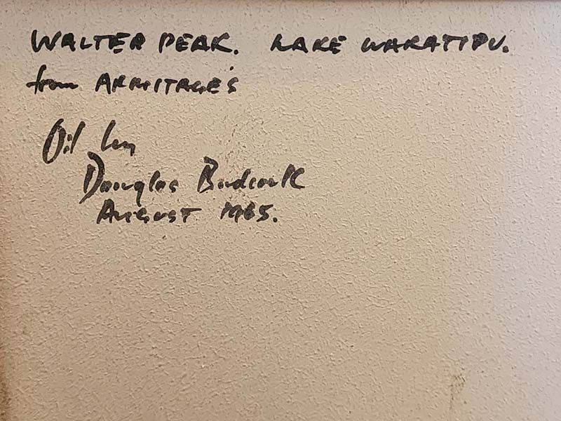 New Zealand Art: Douglas Badcock - Walter Peak