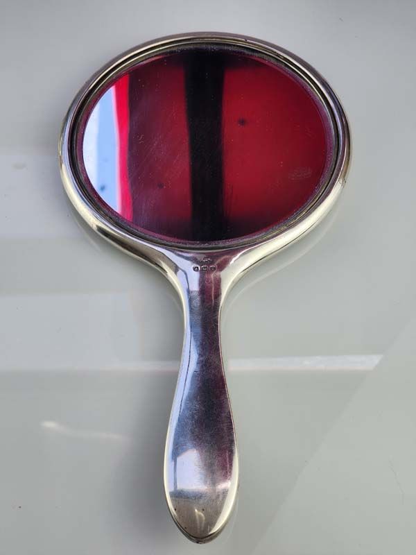 Sterling Silver: TortoiseShell Sterling Silver Mirror 1928
