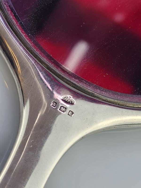 Sterling Silver: TortoiseShell Sterling Silver Mirror 1928