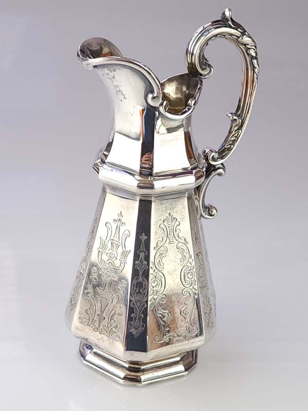 Sterling Silver &lt;br/&gt;Hexagonal Jug London 1847