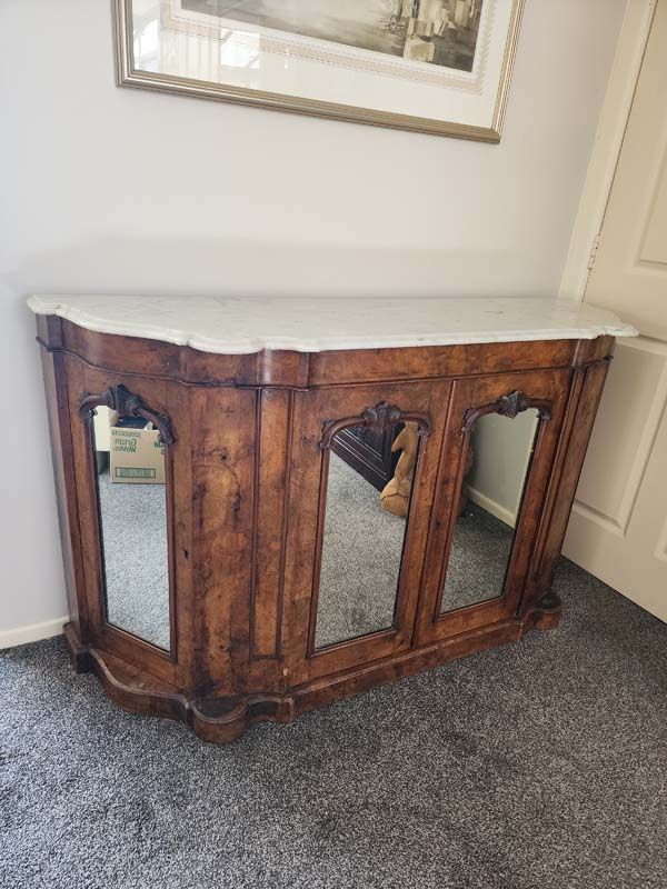Victorian Marble Top Sideboard