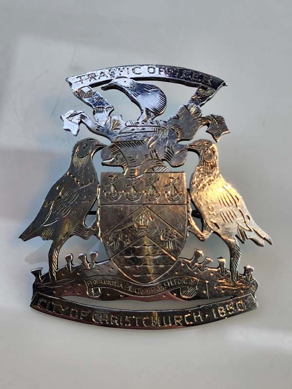 NZ Traffic officer Plate/badge