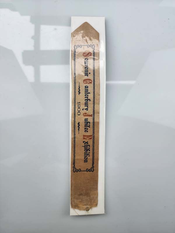 Souvenir Canterbury Jubilee Exhibition 1900 - Bookmark