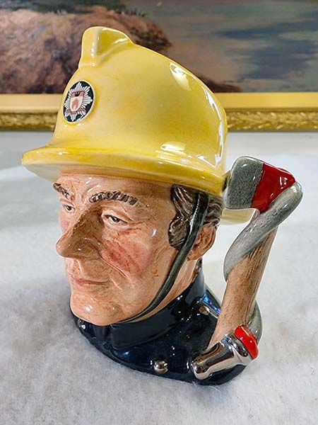Character Jugs: The Fireman D6839 - Royal Doulton Character Jug
