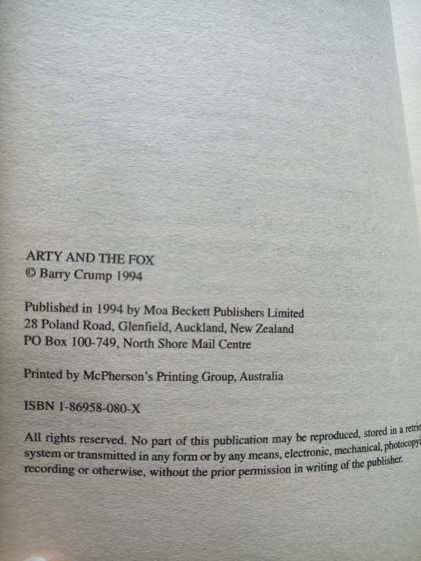 Barry Crump: Arty and The Fox