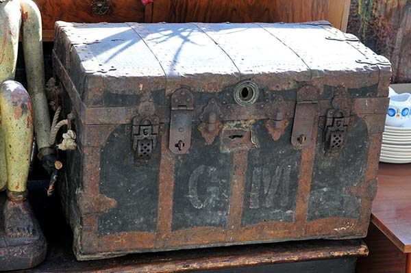 Antique Bound Chest