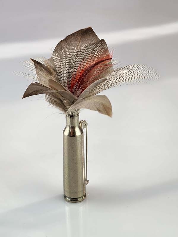 Bullet Feather Brooch