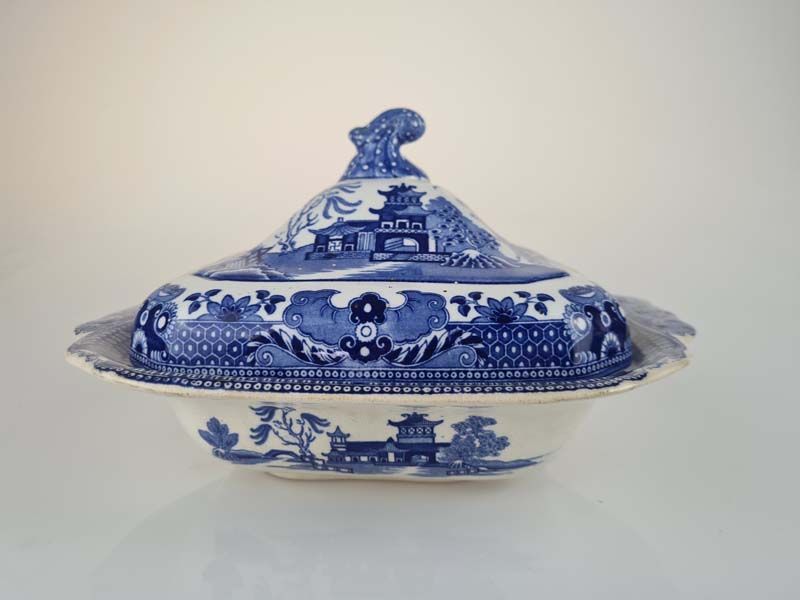 Burleigh Ware Blue Willow Tureen Dish