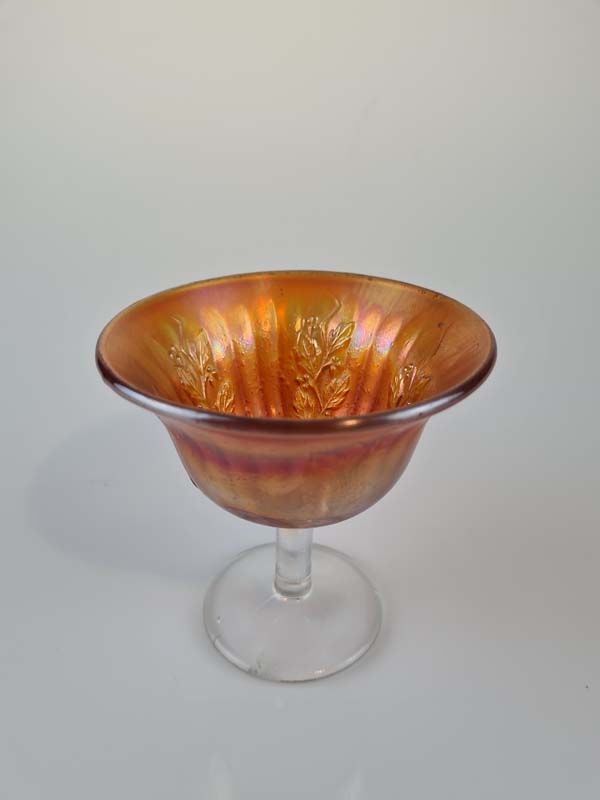 Carnival Glass Fenton Holly Ice Cream Dish