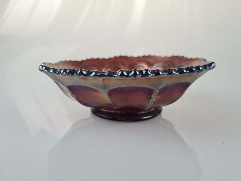 Carnival Glass: Carnival Glass Bowl Peacock Tail