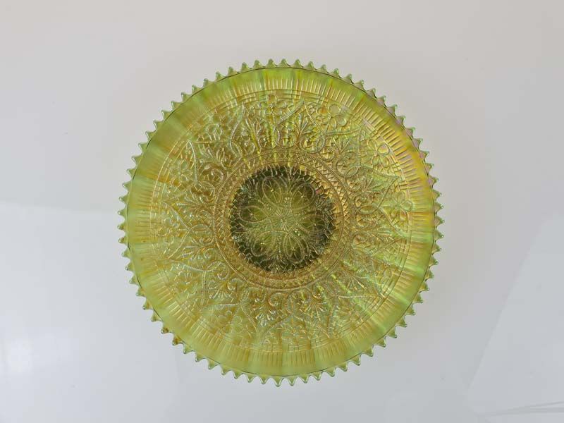 Carnival Glass Plate Hearts And Flowers