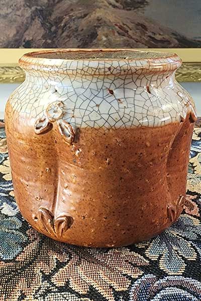 Chris Cockell Shino Pottery Pot