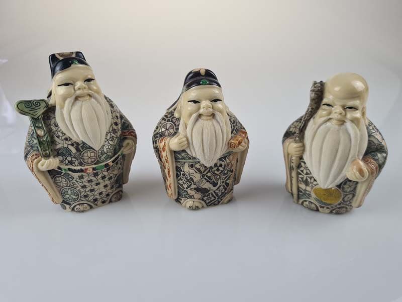 Chinese Fu Lu Shou Figurines