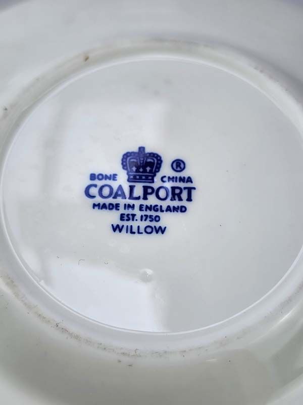 China & Ceramics: Coalport Blue Willow Coffee Set