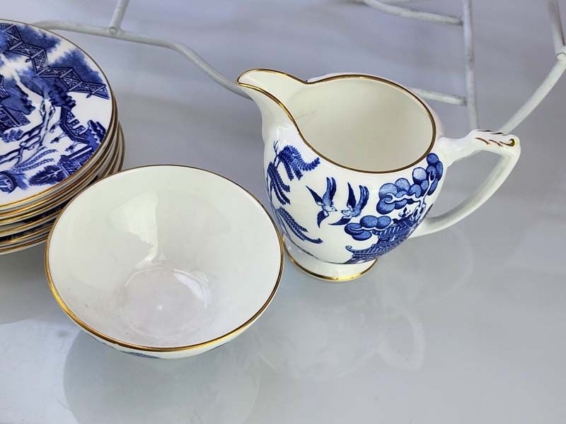 - Other: Coalport Blue Willow Coffee Set