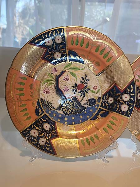 China & Ceramics: Regency hand painted plates