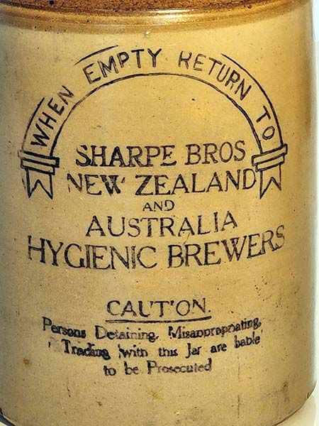 Antiques: Sharpe Bros demijohn