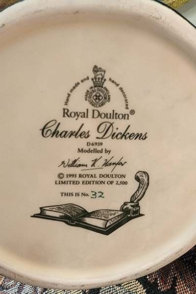 Character Jugs: Charles Dickens D6939 - Royal Doulton Character Jug