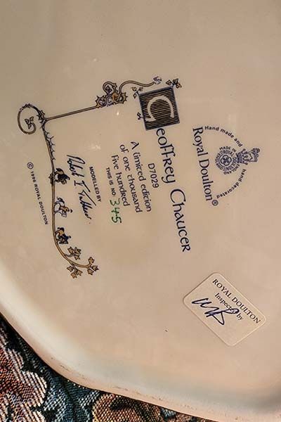 Character Jugs: Geoffrey Chaucer D7029 - Royal Doulton Character Jug