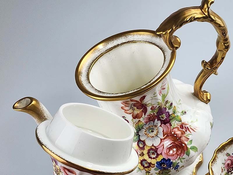 China & Ceramics: Hammersley Lady Patricia Coffee Set