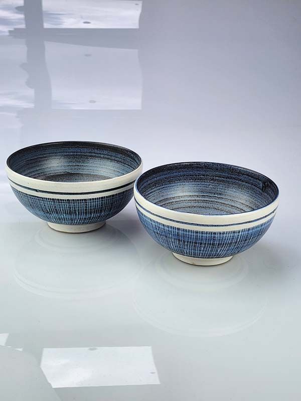 NZ Pottery: Hanmer pottery bowls (pair)
