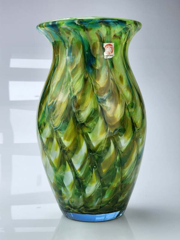 Hineri glass vase - multi coloured