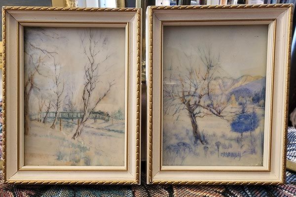 Pair of paintings on Ivory