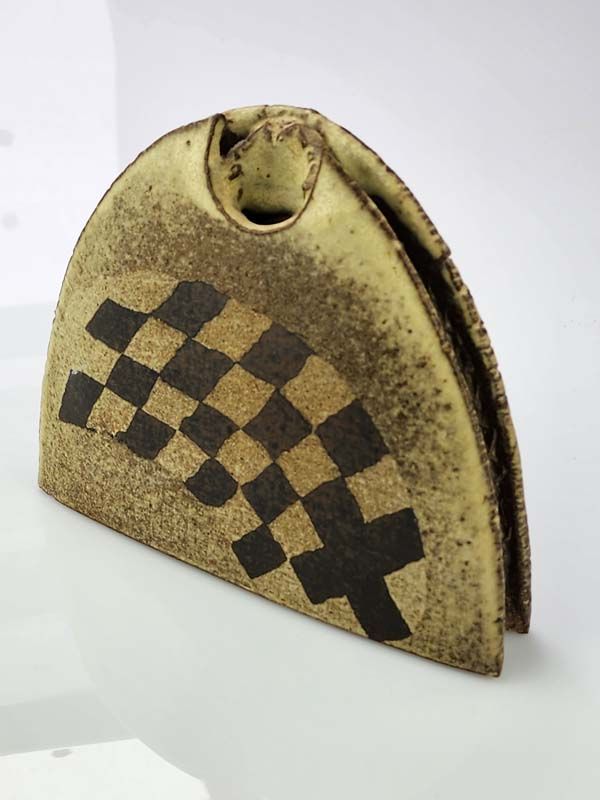 Keith Blight vase - Chess pattern