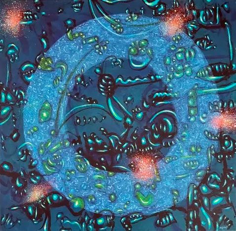 Keith Morant painting (Night Thoughts)